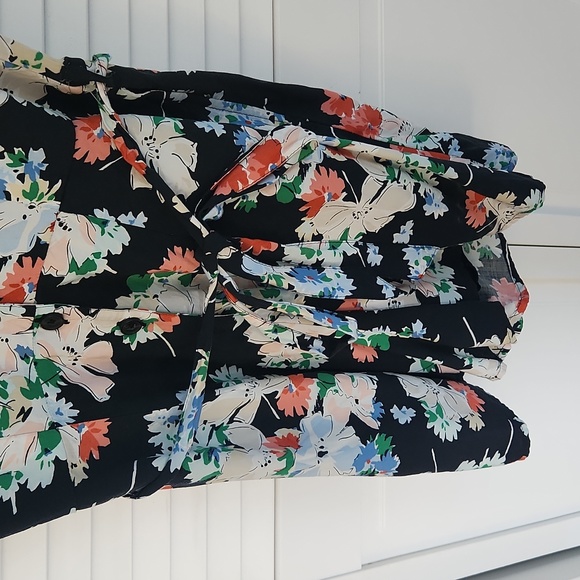 Abercrombie & Fitch Black Floral Romper XS - Picture 5 of 6